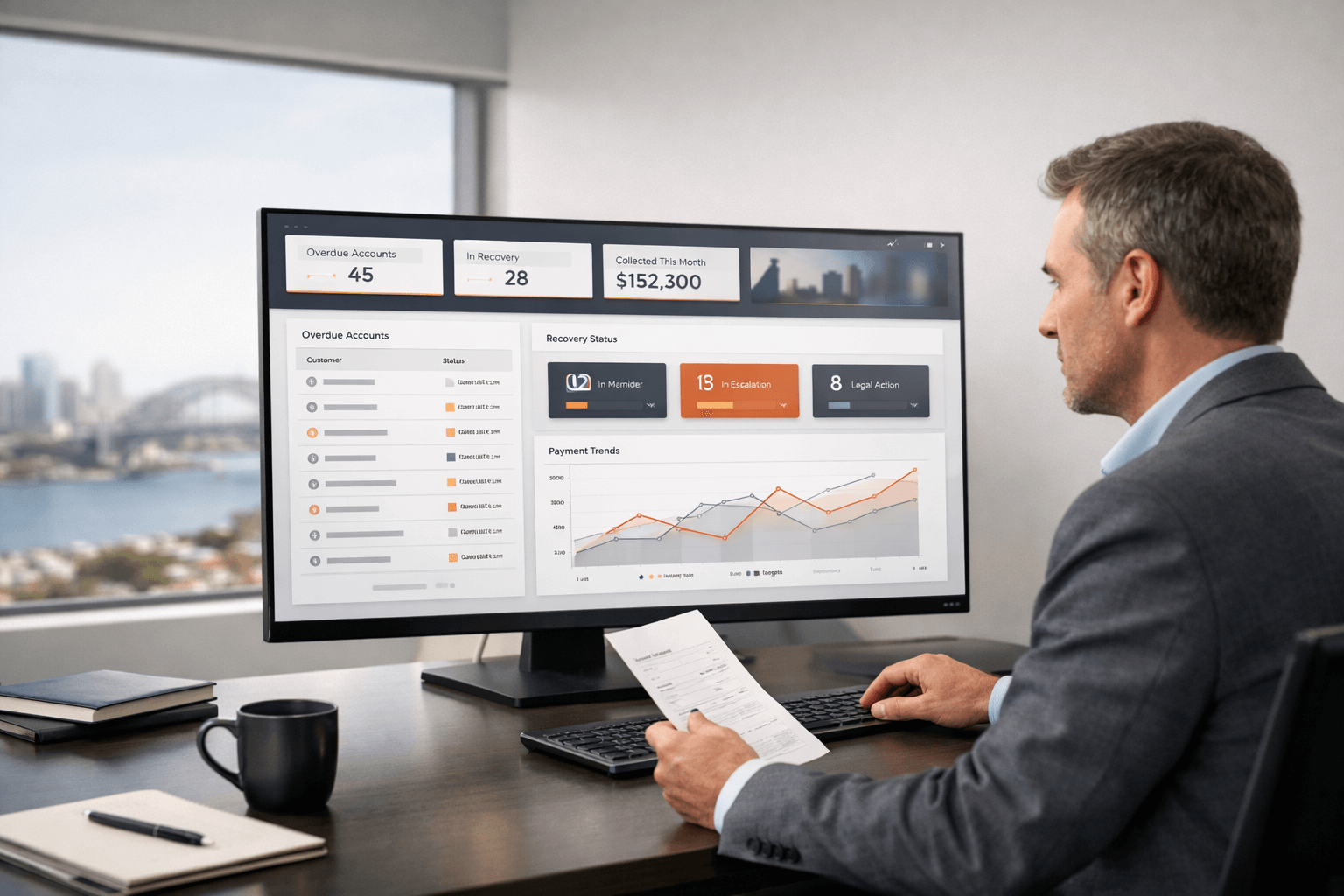 self-service debt recovery image 3 - CollectWise dashboard interface preview